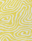 LOOMLAN Rugs Raya Yellow Washable Indoor-Outdoor Rug