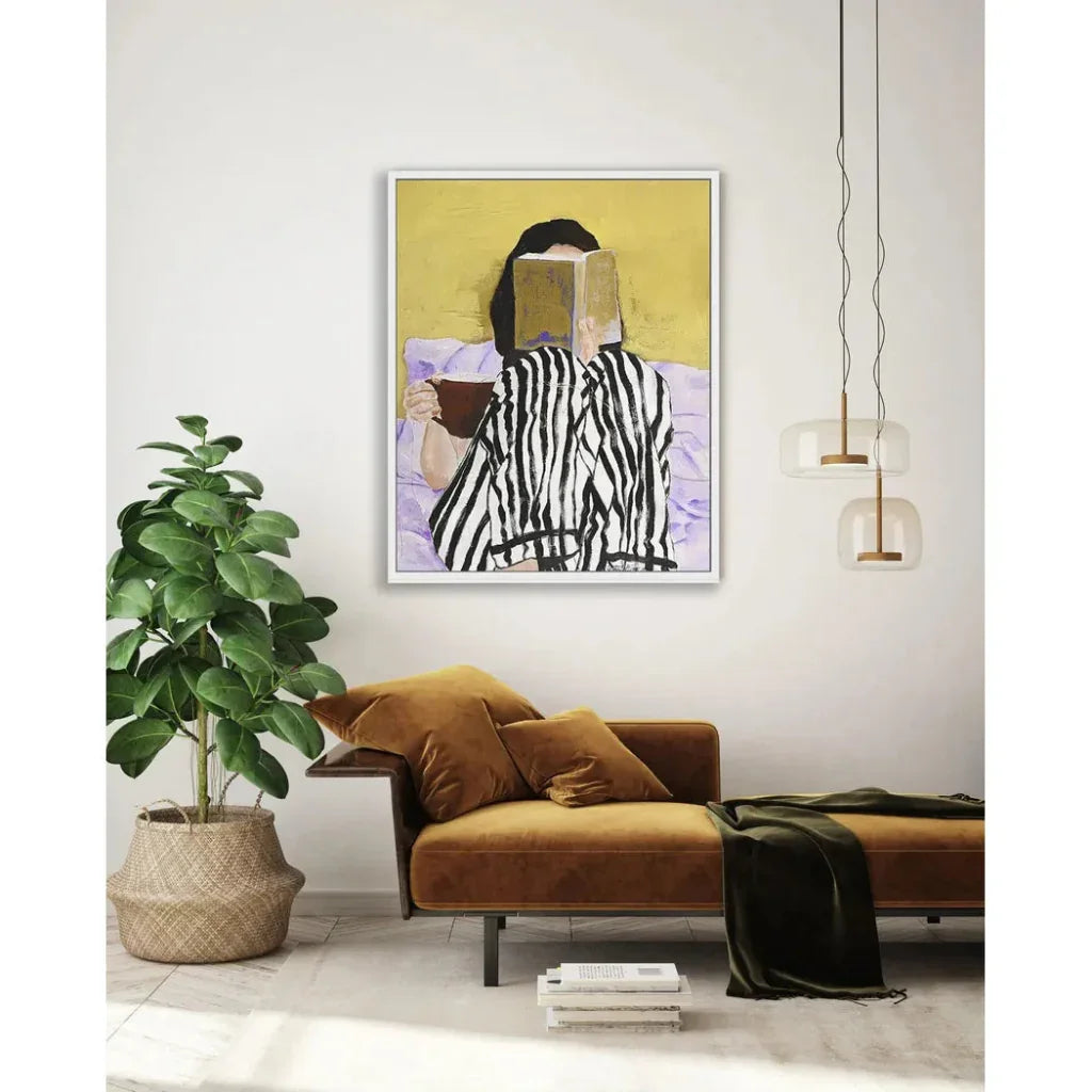 LOOMLAN Reading Artwork d Canvas With Floating