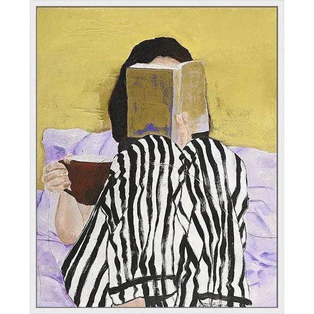 LOOMLAN Reading Artwork d Canvas With Floating