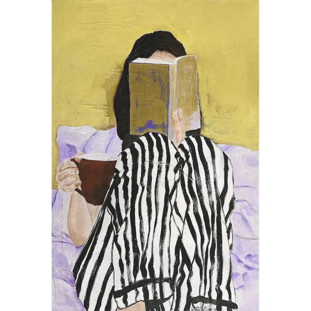 LOOMLAN Reading Artwork d Canvas With Floating
