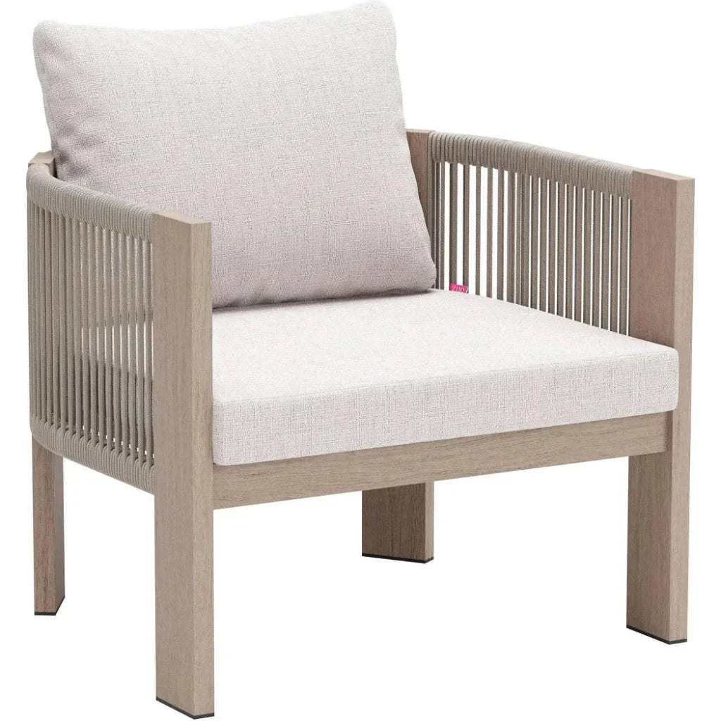 Rebel Beige Accent Arm Chair - LOOMLAN - Zuo Modern - Outdoor Accent Chairs