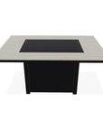 Rectangular Polymer Chat Height Fire Table - LOOMLAN - Telescope - Outdoor Fire Tables