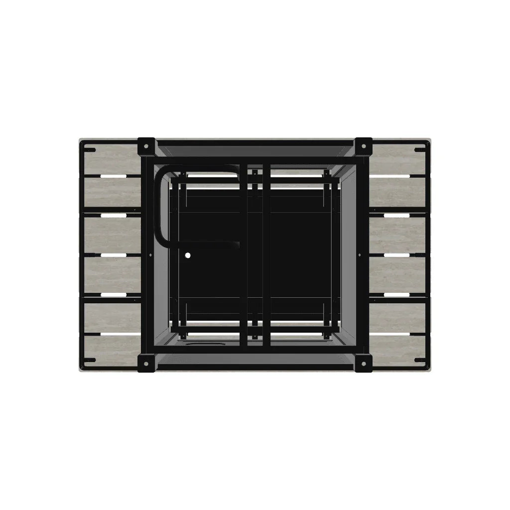 Rectangular Polymer Chat Height Fire Table - LOOMLAN - Telescope - Outdoor Fire Tables