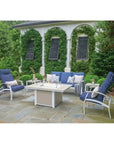 Rectangular Polymer Chat Height Fire Table - LOOMLAN - Telescope - Outdoor Fire Tables