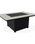 Rectangular Polymer Chat Height Fire Table - LOOMLAN - Telescope - Outdoor Fire Tables