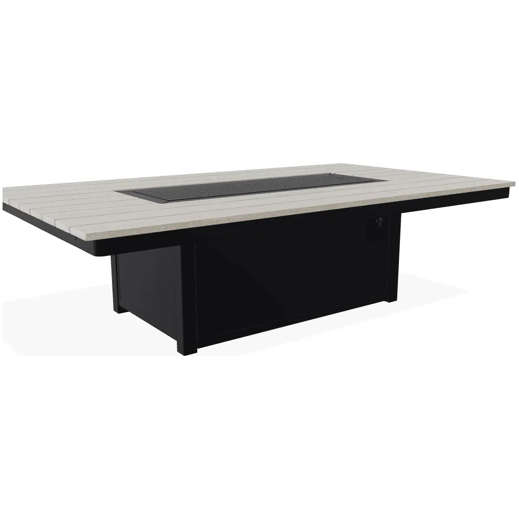 Rectangular Top Chat Height Fire Table - LOOMLAN - Telescope - Outdoor Fire Tables