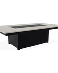Rectangular Top Chat Height Fire Table - LOOMLAN - Telescope - Outdoor Fire Tables