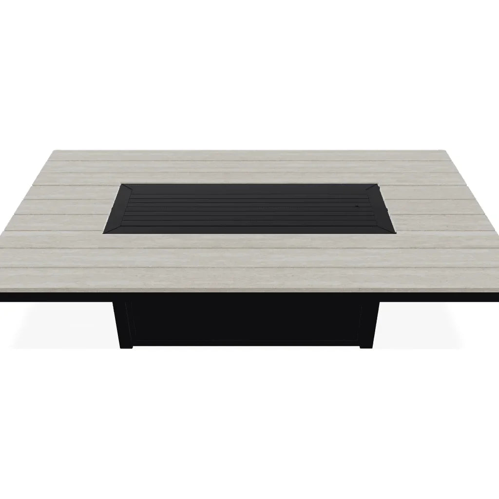 Rectangular Top Chat Height Fire Table - LOOMLAN - Telescope - Outdoor Fire Tables