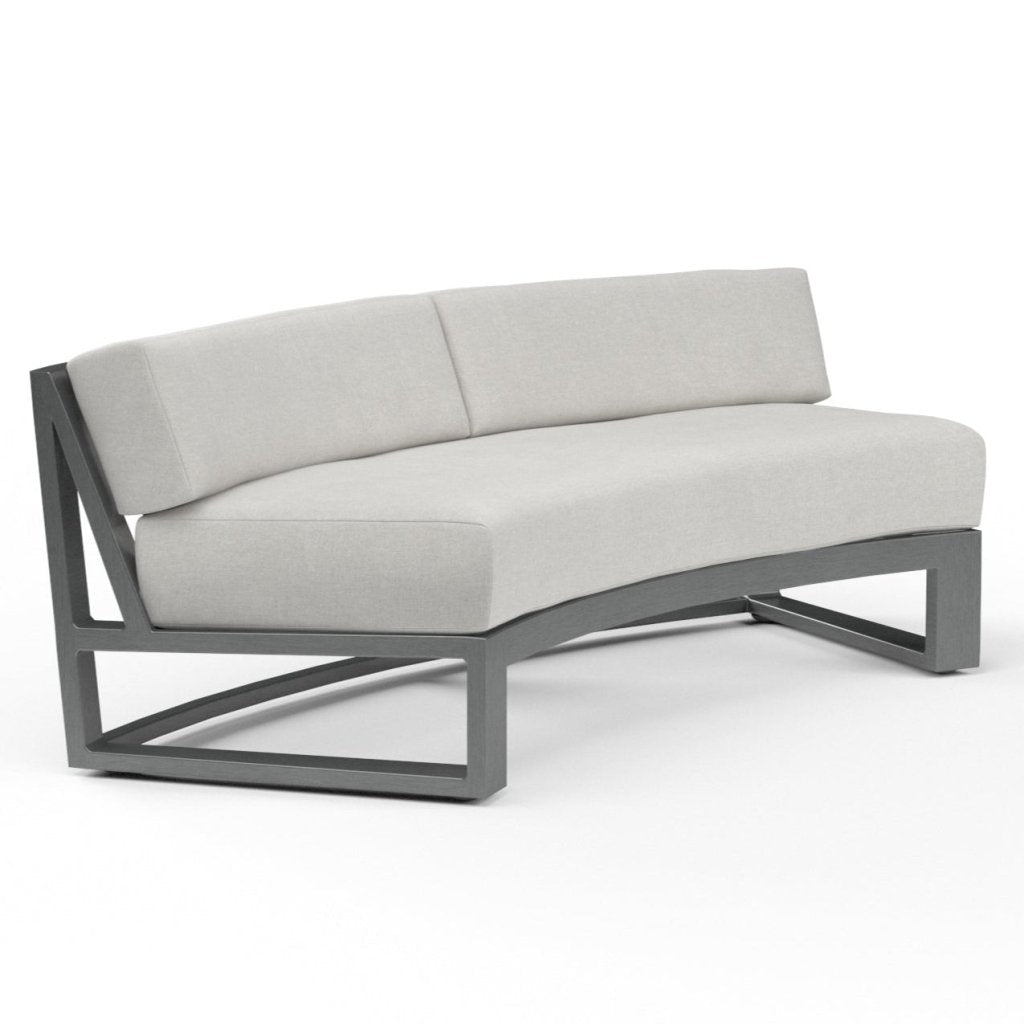 Redondo Sunbrella Outdoor Curved Sofa - LOOMLAN - Sunset West - Outdoor Sofas &amp; Loveseats