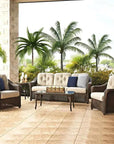 Lloyd Flanders Reflections 3-Seater Sofa All Weather Wicker Sunbrella Cushions