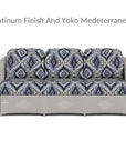 Lloyd Flanders Reflections 3-Seater Sofa All Weather Wicker Sunbrella Cushions