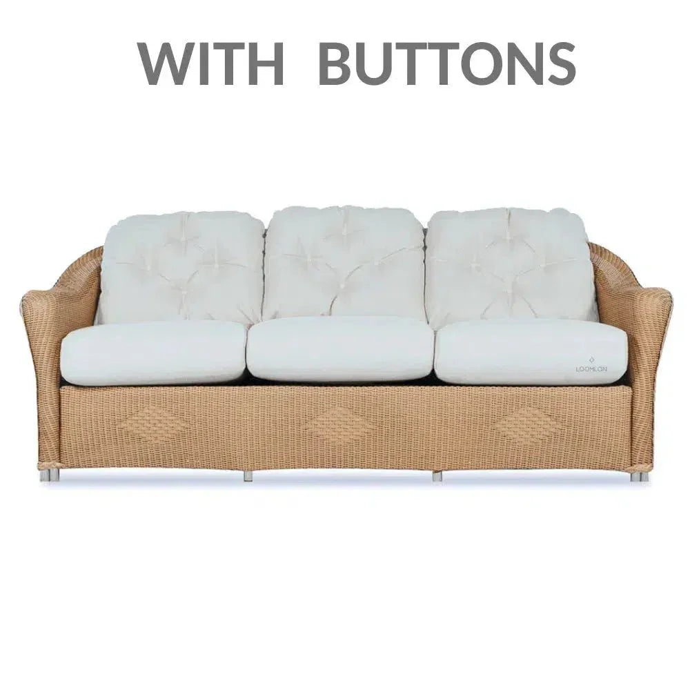 Lloyd Flanders Reflections 3-Seater Sofa All Weather Wicker Sunbrella Cushions