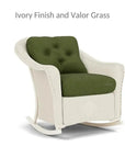 Lloyd Flanders Reflections 3PC Lounge Set Rocker Chair Ottoman & Table