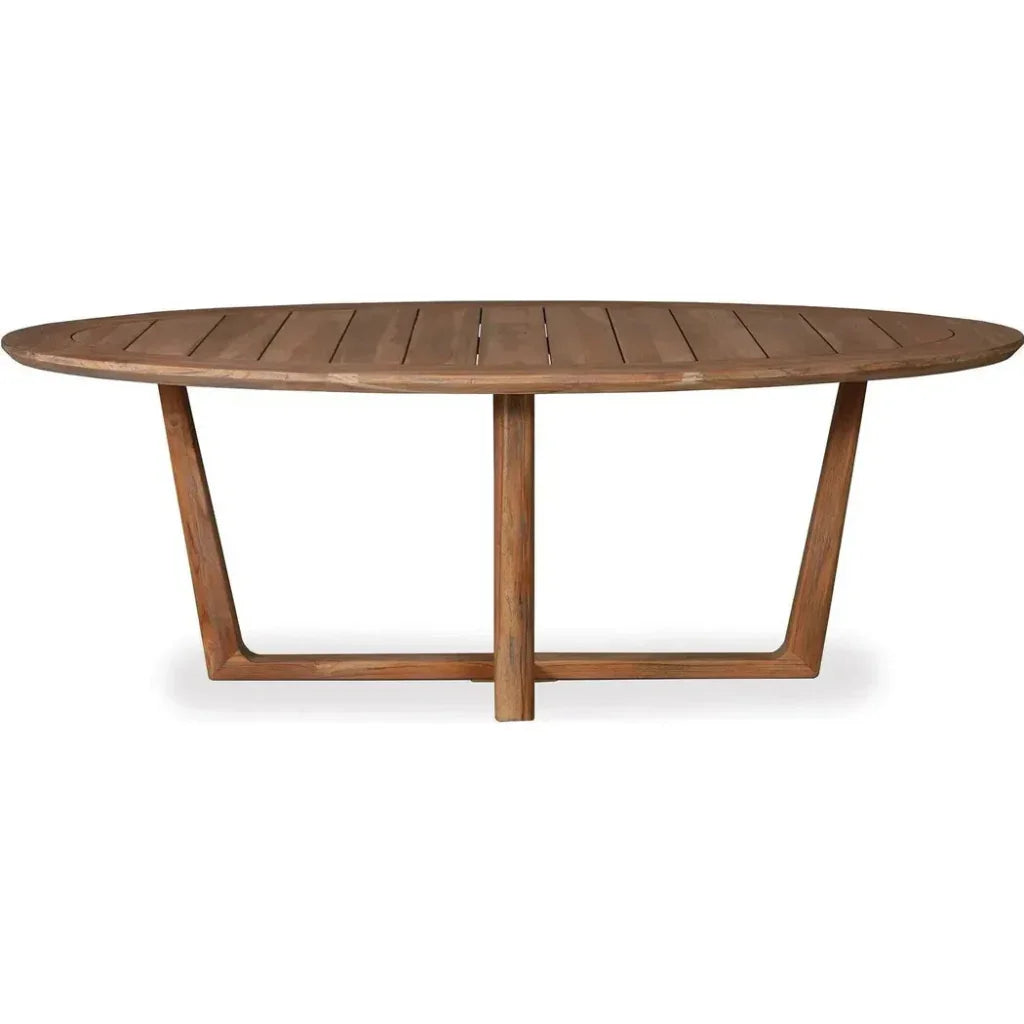 Reflections 7 PC Teak Dining Table Set Swivel Chairs - LOOMLAN - Lloyd Flanders - Outdoor Dining Sets