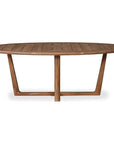 Reflections 7 PC Teak Dining Table Set Swivel Chairs - LOOMLAN - Lloyd Flanders - Outdoor Dining Sets