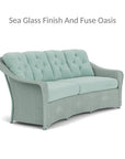 Reflections Crescent Sofa All Weather Wicker Sunbrella - LOOMLAN - Lloyd Flanders - Outdoor Sofas & Loveseats