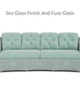 Reflections Crescent Sofa All Weather Wicker Sunbrella - LOOMLAN - Lloyd Flanders - Outdoor Sofas & Loveseats