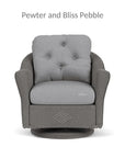 Reflections Swivel Rocker Lounge Chair Sunbrella - LOOMLAN - Lloyd Flanders - Outdoor Lounge Chairs
