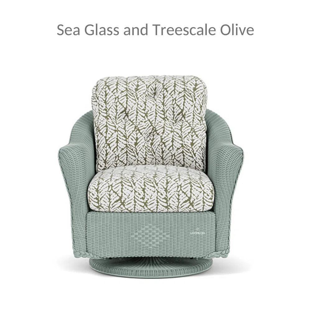 Reflections Swivel Rocker Lounge Chair Sunbrella - LOOMLAN - Lloyd Flanders - Outdoor Lounge Chairs