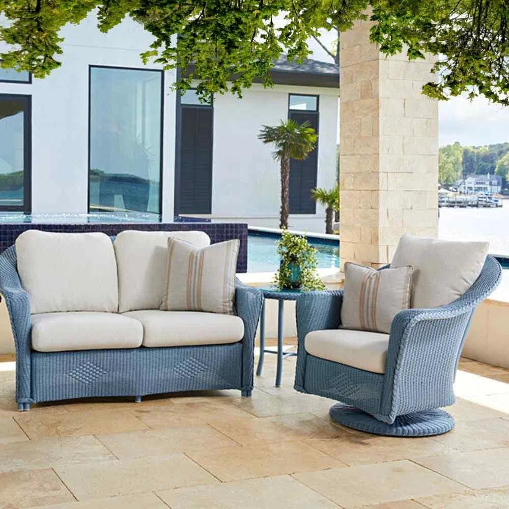 Reflections Swivel Rocker Lounge Chair Sunbrella - LOOMLAN - Lloyd Flanders - Outdoor Lounge Chairs