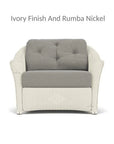 Lloyd Flanders Reflections Wicker Chair & A Half Sunbrella Cushions