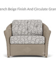 Lloyd Flanders Reflections Wicker Chair & A Half Sunbrella Cushions
