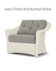 Lloyd Flanders Reflections Wicker Chair & A Half Sunbrella Cushions