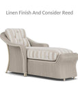 Lloyd Flanders Reflections Wicker Day Chaise Lounge Sunbrella Cushions