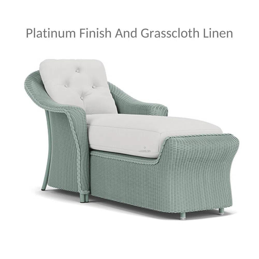 Lloyd Flanders Reflections Wicker Day Chaise Lounge Sunbrella Cushions