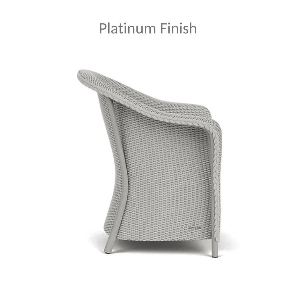 Reflections Wicker Dining Armchair Padded Seat - LOOMLAN - Lloyd Flanders - Outdoor Dining Chairs