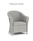 Reflections Wicker Dining Armchair Padded Seat - LOOMLAN - Lloyd Flanders - Outdoor Dining Chairs