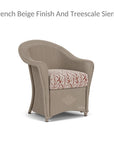 Reflections Wicker Dining Chair Sunbrella Cushion - LOOMLAN - Lloyd Flanders - Outdoor Dining Chairs