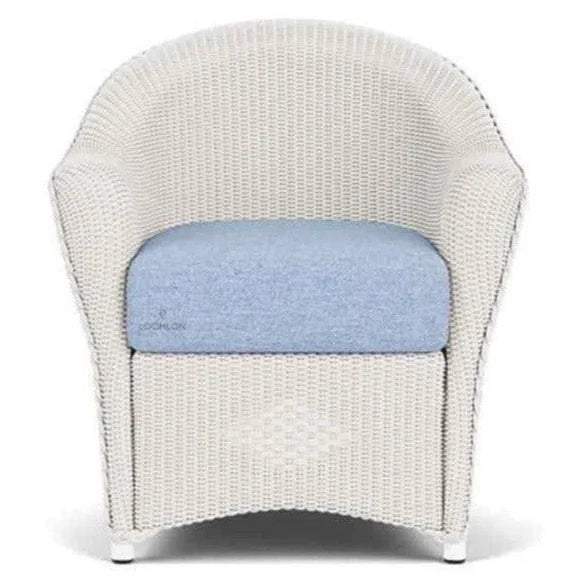 Reflections Wicker Dining Chair Sunbrella Cushion - LOOMLAN - Lloyd Flanders - Outdoor Dining Chairs