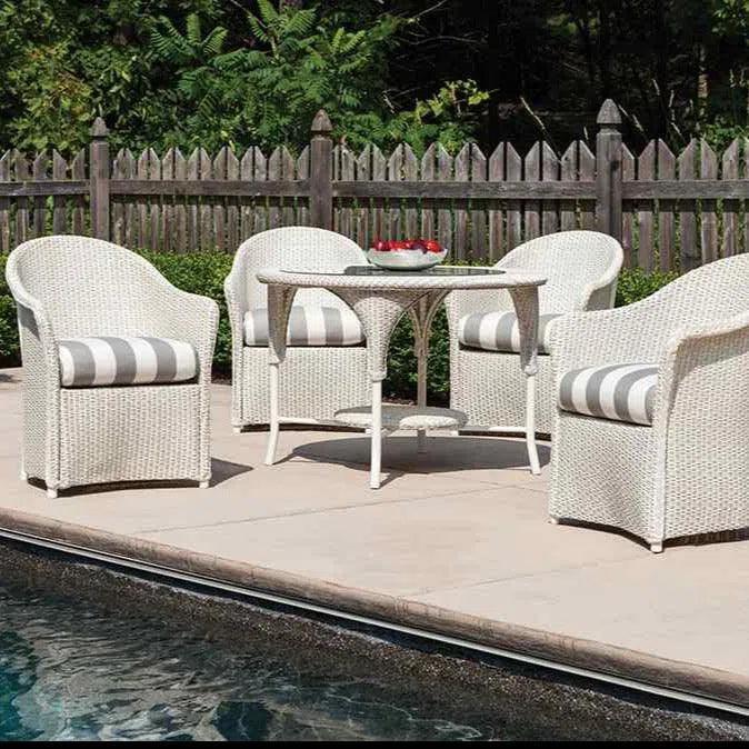 Reflections Wicker Dining Chair Sunbrella Cushion - LOOMLAN - Lloyd Flanders - Outdoor Dining Chairs
