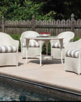 Reflections Wicker Dining Chair Sunbrella Cushion - LOOMLAN - Lloyd Flanders - Outdoor Dining Chairs