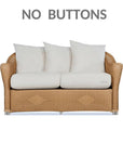 Lloyd Flanders Reflections Wicker Glider Loveseat Sunbrella Cushions