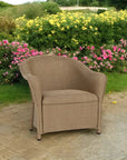 Reflections Wicker Lounge Chair Padded Seat - LOOMLAN - Lloyd Flanders - Outdoor Lounge Chairs