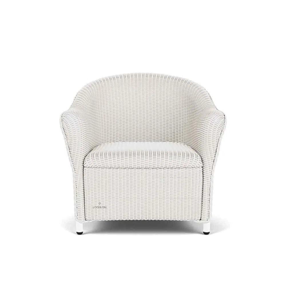 Reflections Wicker Lounge Chair Padded Seat - LOOMLAN - Lloyd Flanders - Outdoor Lounge Chairs