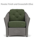 Lloyd Flanders Reflections Wicker Lounge Chair Sunbrella Cushions