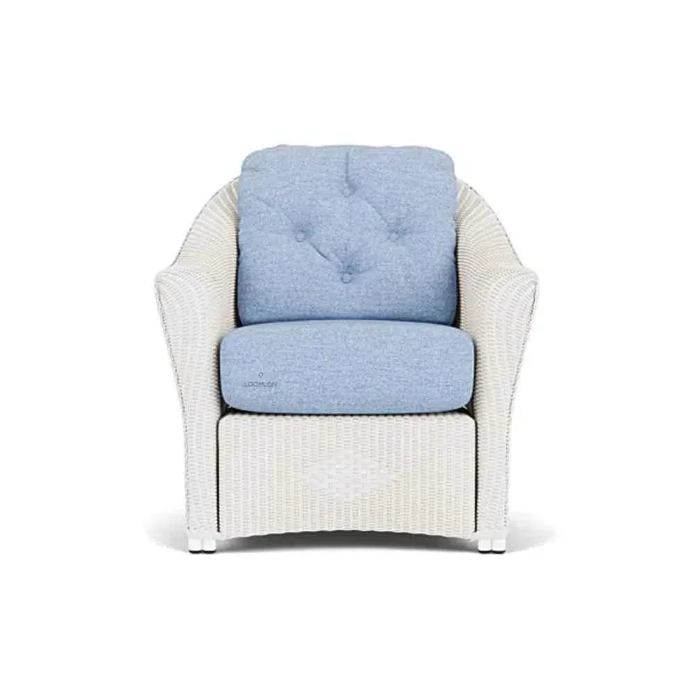 Lloyd Flanders Reflections Wicker Lounge Chair Sunbrella Cushions