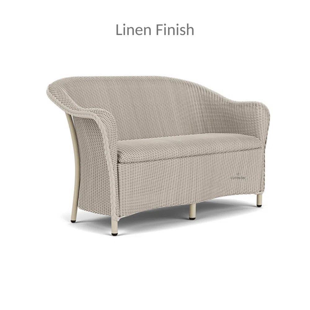 Reflections Wicker Loveseat Padded Seat Lloyd Flanders - LOOMLAN - Lloyd Flanders - Outdoor Sofas & Loveseats