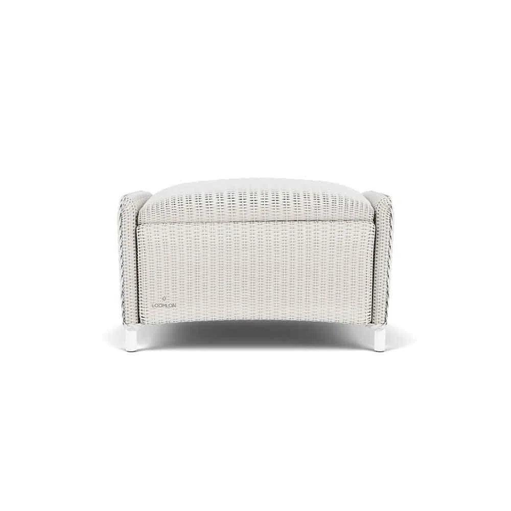 Lloyd Flanders Reflections Wicker Ottoman Padded Seat