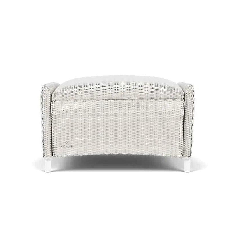 Lloyd Flanders Reflections Wicker Ottoman Padded Seat