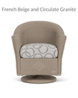 Reflections Wicker Patio Swivel Rocker Dining Chair - LOOMLAN - Lloyd Flanders - Outdoor Dining Chairs