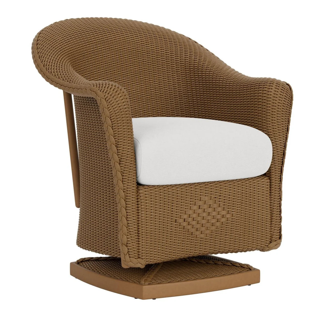 Lloyd Flanders Reflections Wicker Patio Swivel Rocker Dining Chair