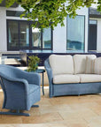 Reflections Wicker Porch Rocker Chair Sunbrella Cushion - LOOMLAN - Lloyd Flanders - Outdoor Lounge Chairs