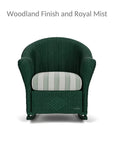 Reflections Wicker Porch Rocker Chair Sunbrella Cushion - LOOMLAN - Lloyd Flanders - Outdoor Lounge Chairs