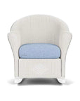 Reflections Wicker Porch Rocker Chair Sunbrella Cushion - LOOMLAN - Lloyd Flanders - Outdoor Lounge Chairs