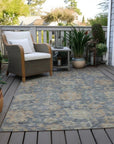 LOOMLAN Rugs Riga Blue Washable Indoor-Outdoor Rug