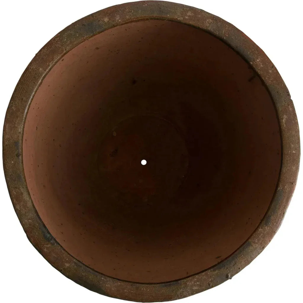 Emissary Ripple Round Ceramic Planter